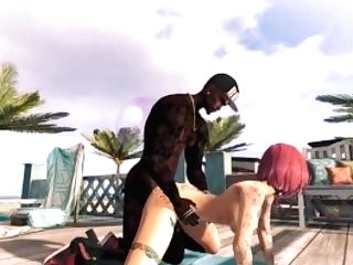 Jade Doet Fucked On Beach By A Black Strong Man